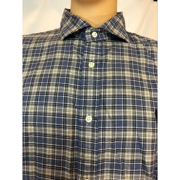 Polo Ralph Lauren Men’s Button Down Shirt Longsleeve Blue 100% Cotton Size XL - Picture 8 of 10